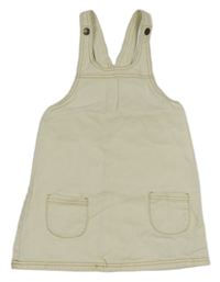 Krémové riflové laclové šaty Zeeman