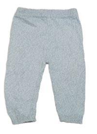 Světlemodré melírované pletené tepláky F&F