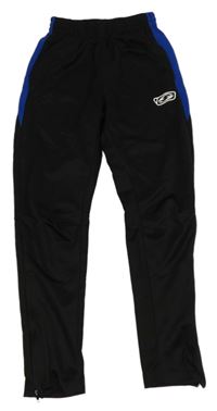 Černé sportovní tepláky s pruhem Saller