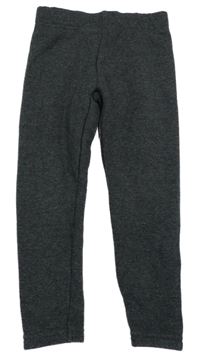 Tmavošedé melírované zateplené legíny Primark