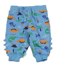 Modré tepláky s dinosaury a ostny BPC