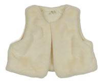 Krémová kožešinová podšitá vesta Orchestra