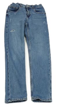 Modré relaxed fit rifle s prošoupáním H&M