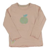 Růžové triko s jablkem a ptáčkem George