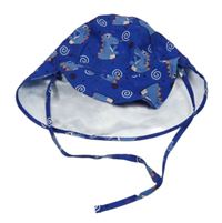 Safírový UV klobouk s dinosaury