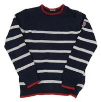 Tmavomodro-šedý svetr s pruhy Kangaroos