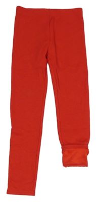 Červené zateplené legíny Dunnes