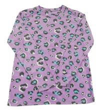 Nové - Levandulová vzorovaná fleecová mikina Dunnes