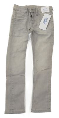 Nové - Světlešedé skinny fit rifle H&M
