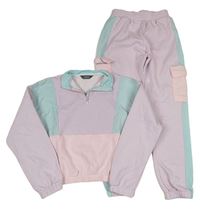 2 set - Lila-světlemodrá crop mikina + tepláky Primark