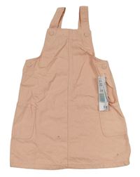 Meruňkové riflové laclové šaty Denim Co.