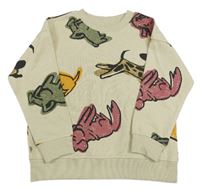 Smetanová mikina s dinosaury Primark