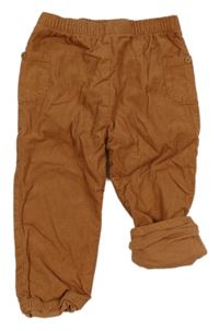 Hnědé podšité manšestráky M&S