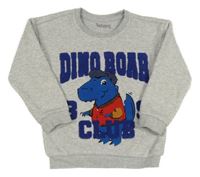 Šedá melírovaná mikina s nápisem a dinem Nutmeg