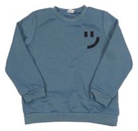 Modrá mikina se smajlíkem 