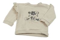 Smetanová mikina s Mickem a Minnie George