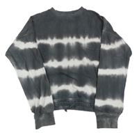 Tmavošedo-bílá pruhovaná mikina F&F