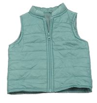 Světlemodrá šusťáková prošívaná vesta 