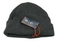 Nové - tmavošedá pletená čepice Superdry