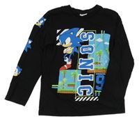 Černé triko se Sonicem Matalan