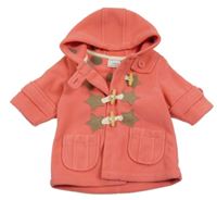 Korálový fleecový kabátek s kapucí Next