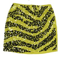 Zelená lehká sukně s černými flirty River Island