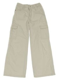 Smetanové široké rifle s kapsami Page one young