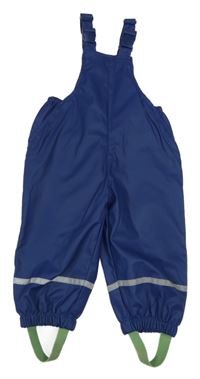 Tmavomodré nepromokavé laclové kalhoty Ergee
