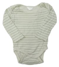 Smetanovo-zelené pruhované body Ergee