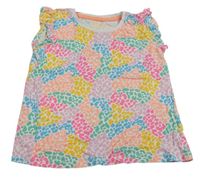 Bílo-barevné tričko s leopardím vzorem Matalan