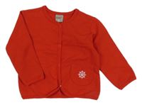 Červená propínací mikina s kormidlem 