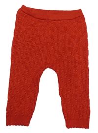 Červené vzorované úpletové tepláky Next