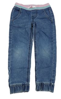 Modro-růžové cuff rifle s úpletovým pasem Impidimpi