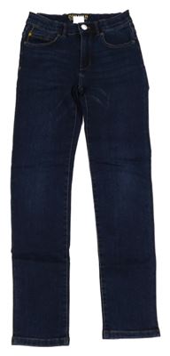 Tmavomodré zateplené skinny rifle Zara