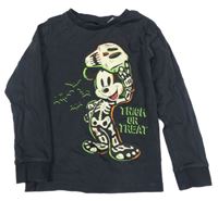 Tmavošedé triko s Mickeym Disney
