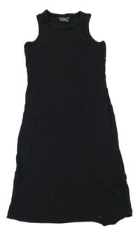 Černé žebrované šaty Primark