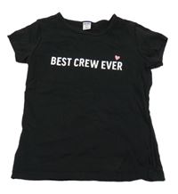 Černé tričko s nápisem Dopodopo