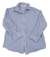 Modro-bílá pruhovaná košile H&M