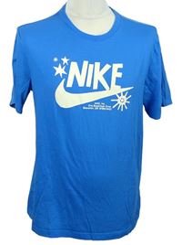 Pánské modré tričko s logem Nike 