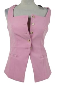 Nové - Dámská růžová společenská vesta MissGuided 