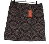 Nové - Dámská tmavomodro-červeno-tyrkysová vzorovaná sukně Monsoon