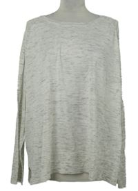 Nové - Dámský šedý melírovaný lehký svetr Primark 