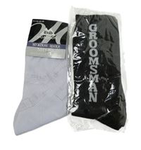 Nové - 2x Pánské černé + bílé ponožky s nápisy vel. 42-45