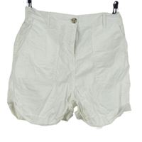 Dámské bílé plátěné kraťasy M&S