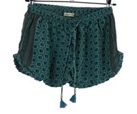 Dámské modré vzorované sukňové kraťasy 