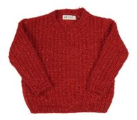 Červený třpytivý svetr H&M