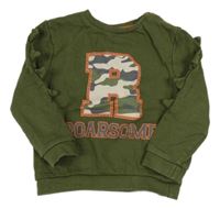 Khaki mikina s nápisem Pep&Co