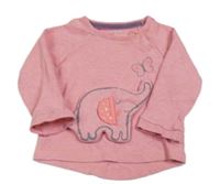 Růžové triko se slonem F&F