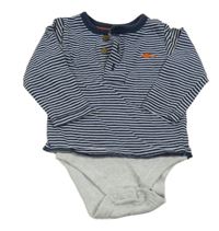 Tmavomodro-bílé pruhované triko se všitým body M&S