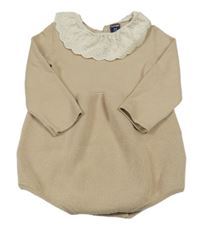 Béžové pletené body s límečkem kiabi